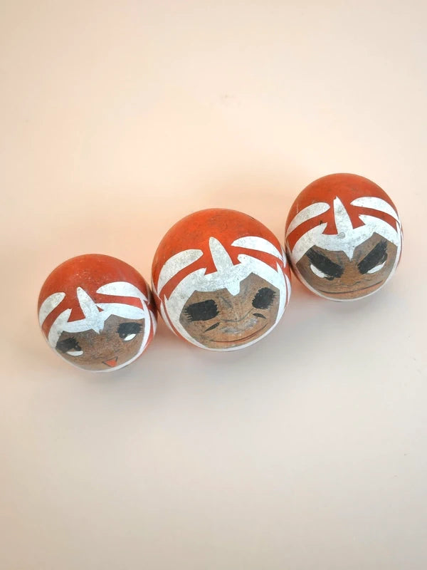 K05036 - Wooden Yamanaka Daruma Doll set