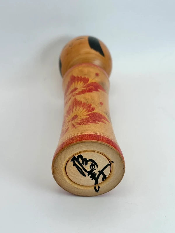 K18004 - Traditional Naruko kokeshi by Yusa Fukuju 遊佐福壽