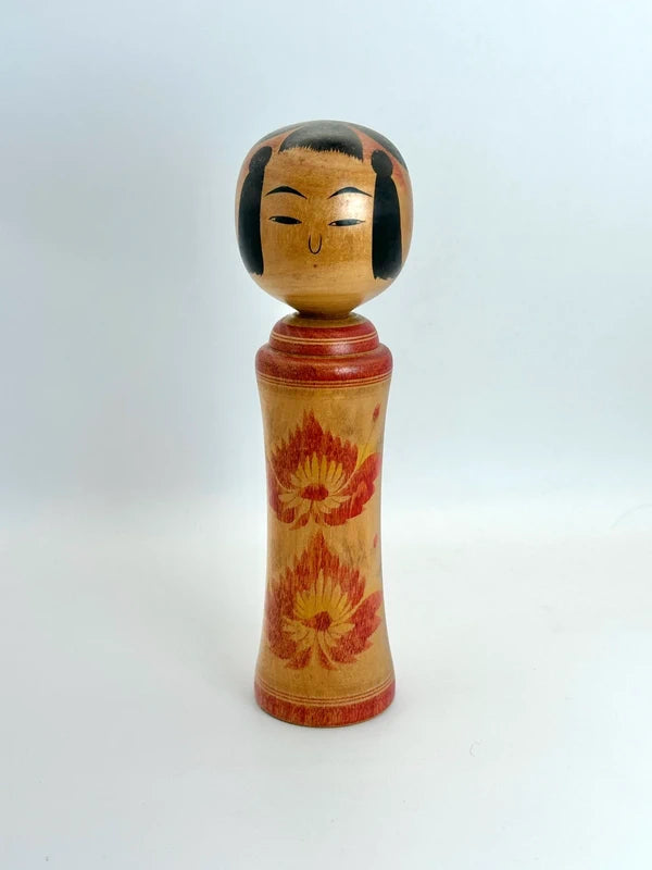 K18004 - Traditional Naruko kokeshi by Yusa Fukuju 遊佐福壽