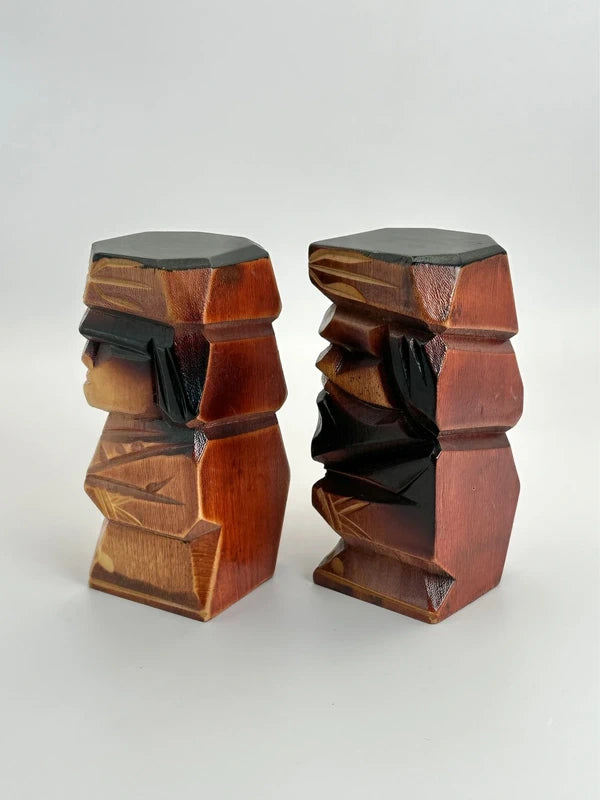 K10023 - Sosaku Kokeshi Doll Pair – Ainu Couple Set