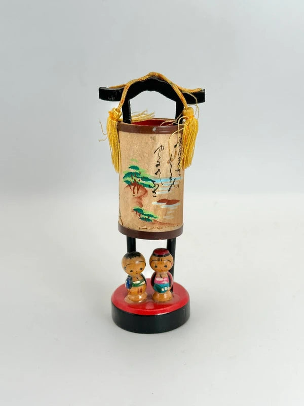 K10100 - Vintage omiayge kokeshi Lantern folktoy