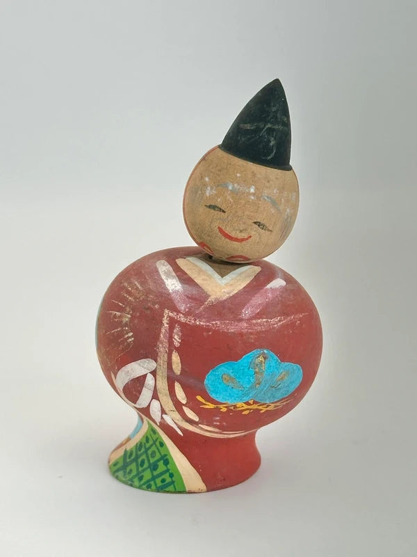 K10094 - Vintage Heian-style kokeshi doll