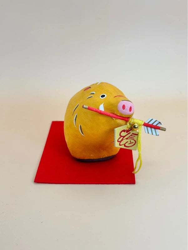 FT142 - Inoshishi no Hariko - Papier-mâché boar 猪の張り子