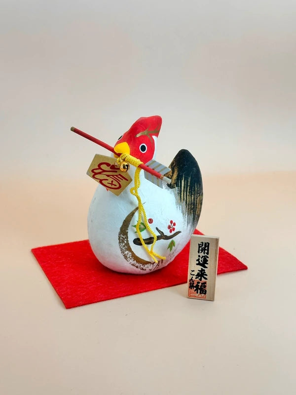 FT142 - Japanese Papier-Mâché Rooster Folk Toy