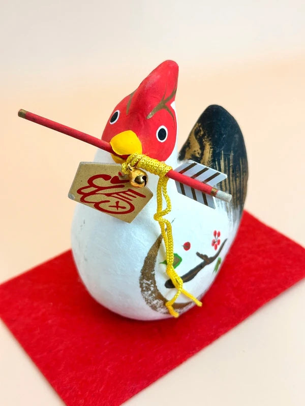 FT142 - Japanese Papier-Mâché Rooster Folk Toy