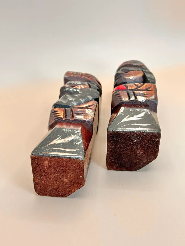 K15080 - Sosaku Kokeshi Doll Pair – Ainu Couple Set