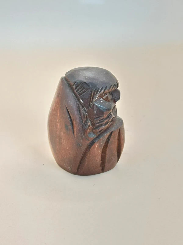 FT156 - Carving Folktoy Wooden Daruma 別府温泉