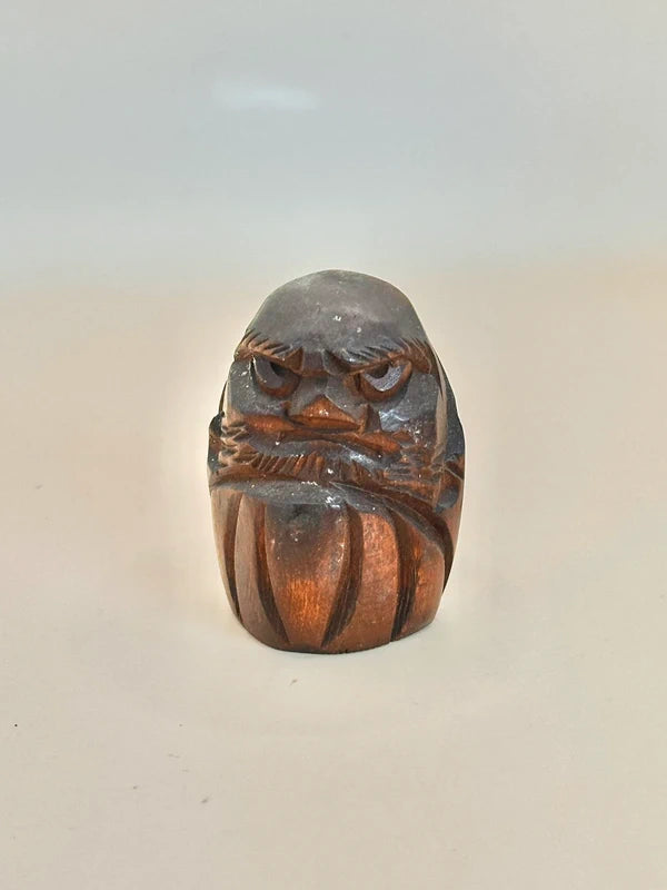FT156 - Carving Folktoy Wooden Daruma 別府温泉