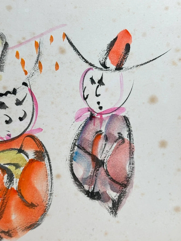 SHP125 - Hina Dolls Shikishi artwork card 雛人形