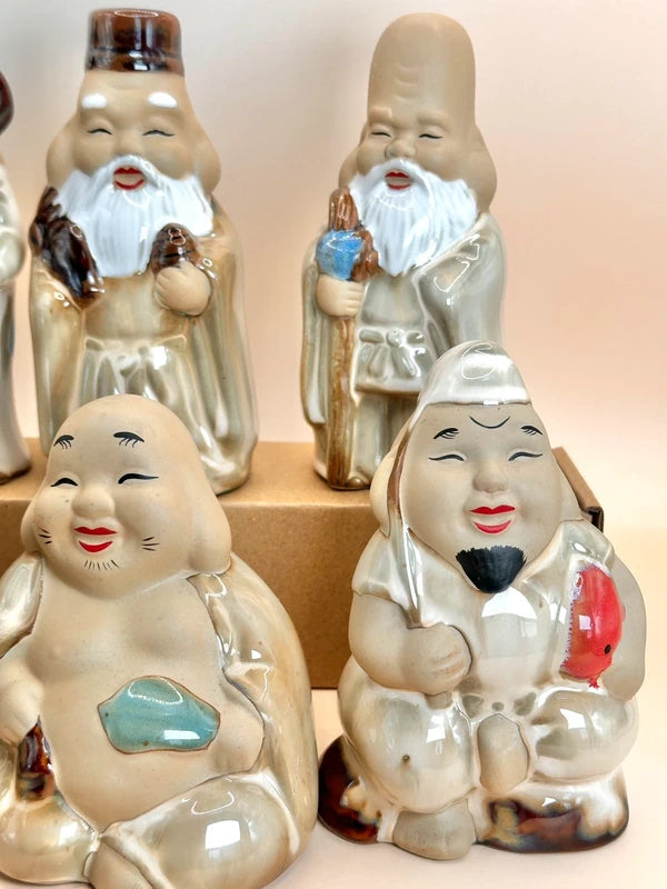 FT162 - Ceramic figurines Seven Lucky Gods