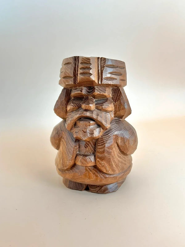 K15081 - Vintage Sosaku Ainu kokeshi ikkibori 一木彫