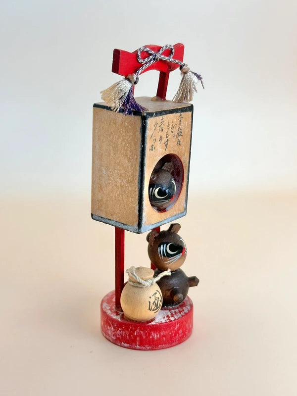 FT177 - Vintage omiyage toy Tanuki lantern