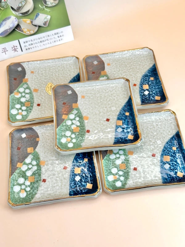 TB13 - Arita Ware Square Plates – Heian Collection 有田焼