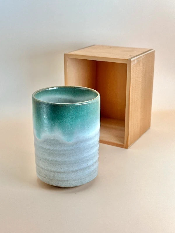 TB14 - Handcrafted Ueno-yaki Green Tea Cup