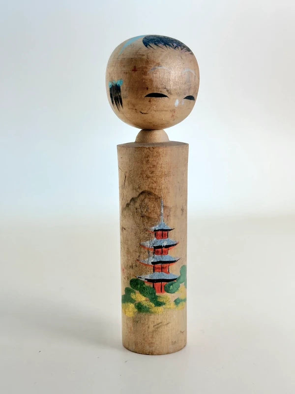 K10146 - Omiyage kokeshi from Kyoto Kiyomizu-dera 清水寺