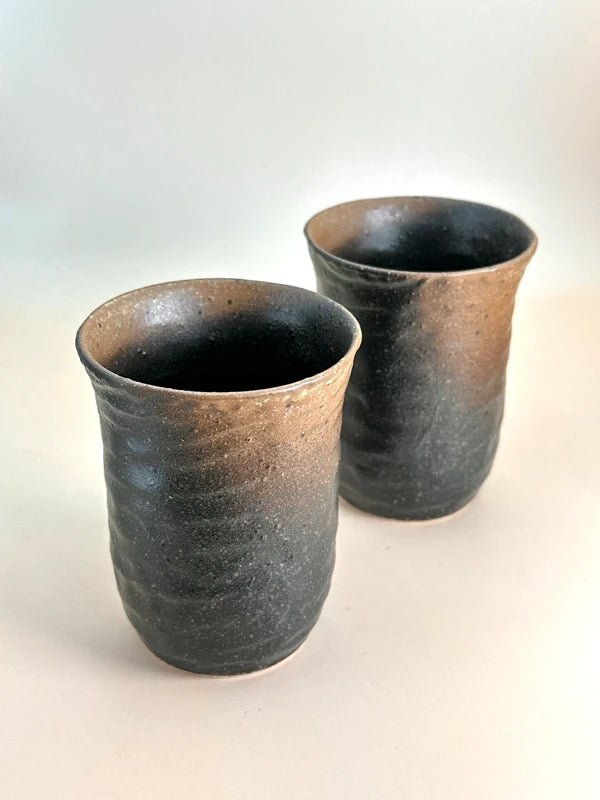 TB18 - Mino-yaki Japanese Tea Cups Seian Kiln 西庵窯