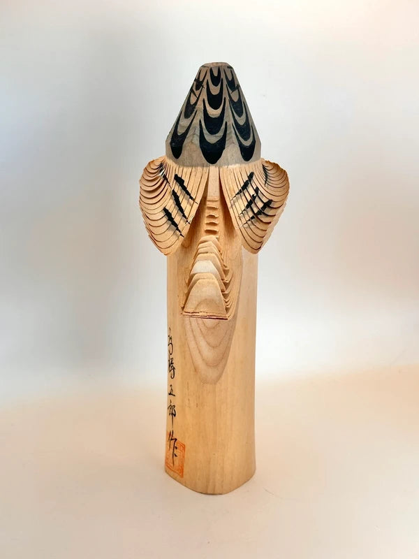 K25050 - Sasano Ittobori hawk wood carving