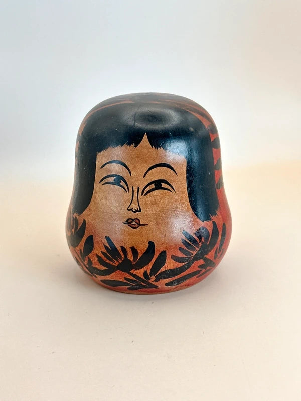 K10128 - Traditional Hijiori Kokeshi by Juunosuke Sato 佐藤重之助
