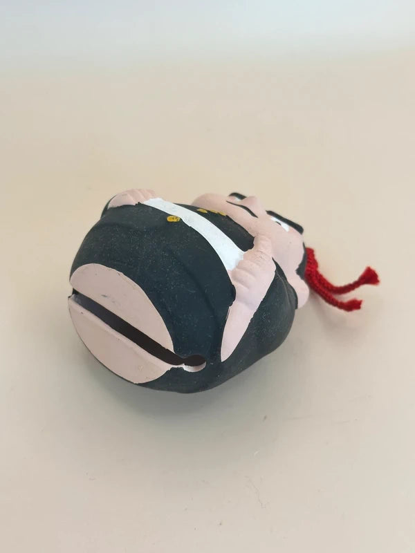CB068 - Saigō Takamori Drei Clay Bell Kagoshima 西郷隆盛