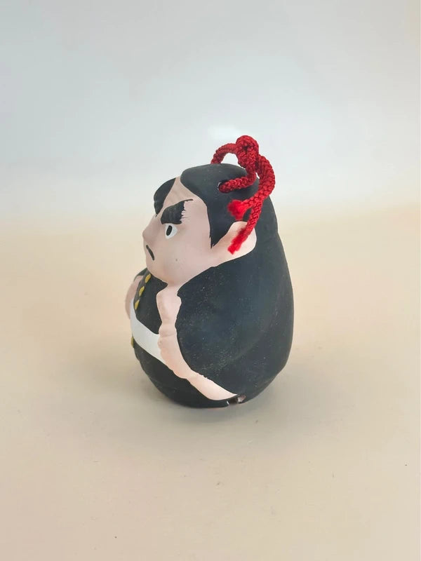 CB068 - Saigō Takamori Drei Clay Bell Kagoshima 西郷隆盛