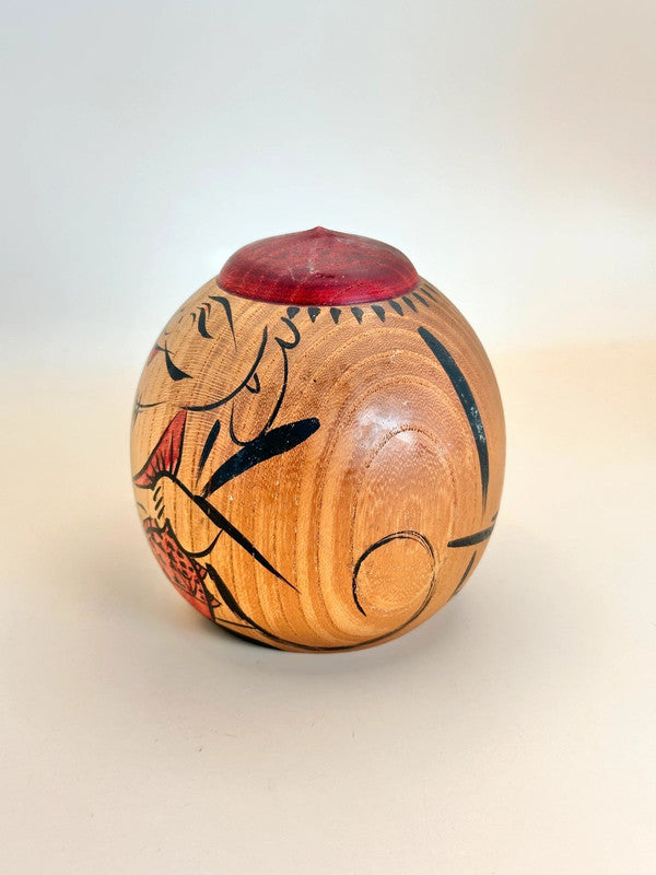 K10131 - Sōsaku Kokeshi Ebisu by Shinkichi Matsutani 松谷伸吉