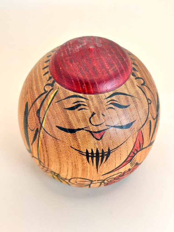 K10131 - Sōsaku Kokeshi Ebisu by Shinkichi Matsutani 松谷伸吉