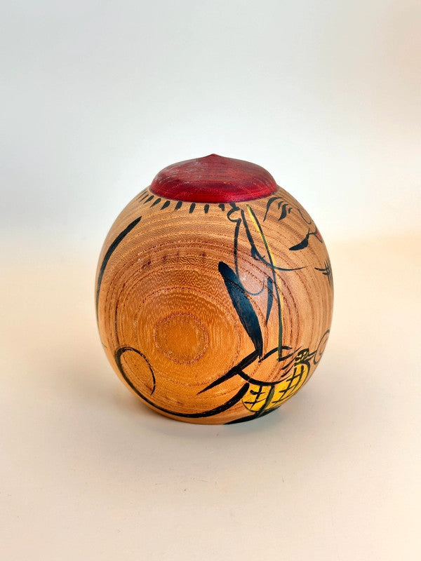 K10131 - Sōsaku Kokeshi Ebisu by Shinkichi Matsutani 松谷伸吉