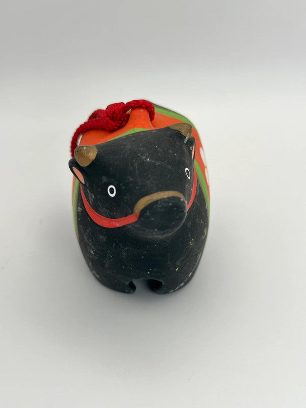 CB001 - Clay bell ornament Dorei Cow