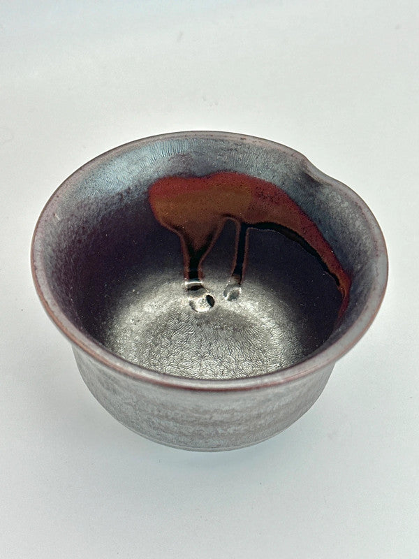 Tasse à thé Wabi-Sabi de glaçage au fer Banko-Yaki