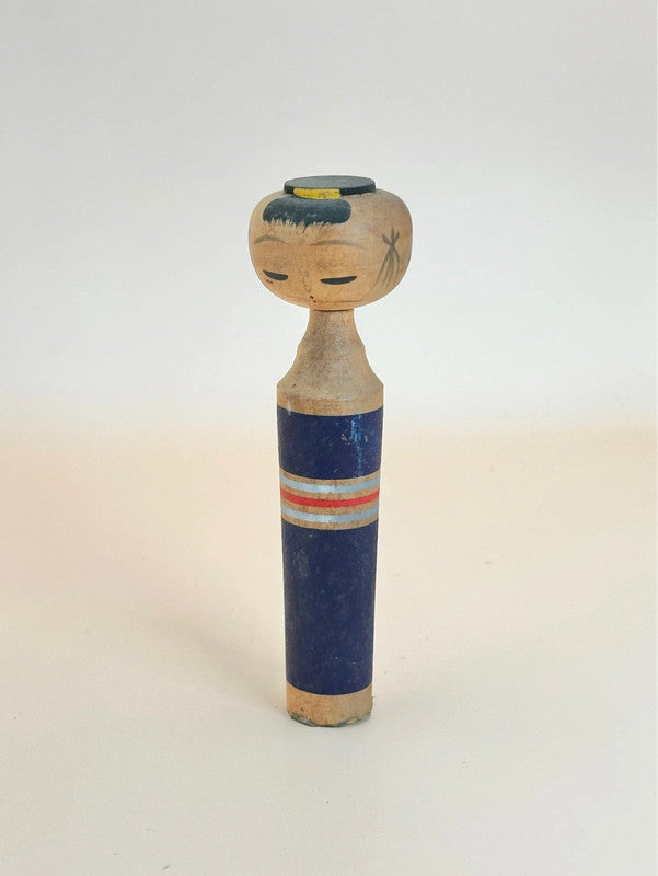 Kokeshi sosaku vintage - Bleu marine