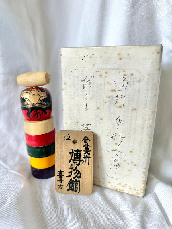 jouet japonais vintage Daruma otoshi