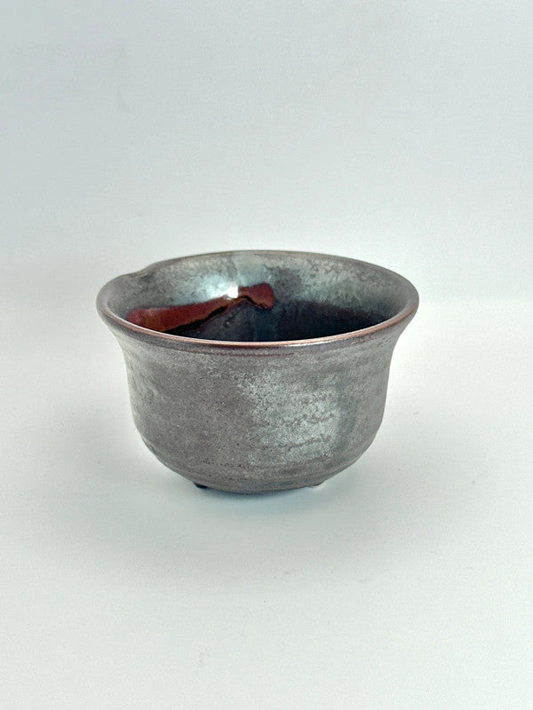 Tasse à thé Wabi-Sabi de glaçage au fer Banko-Yaki
