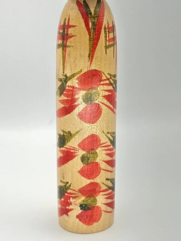 K15016 - Traditional Tōgatta kokeshi by Yoshio Agatsuma 我妻芳夫