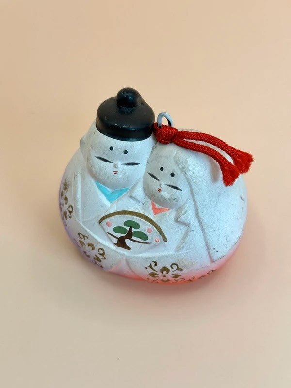 CB012 - Japanese clay bell ornament Dorei Hina Ningyo 雛人形
