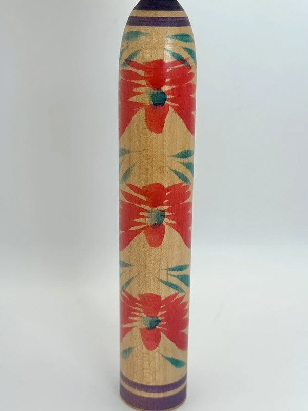 K20065 - Traditional Togatta kokeshi by Kinu Asakura 朝倉きぬ