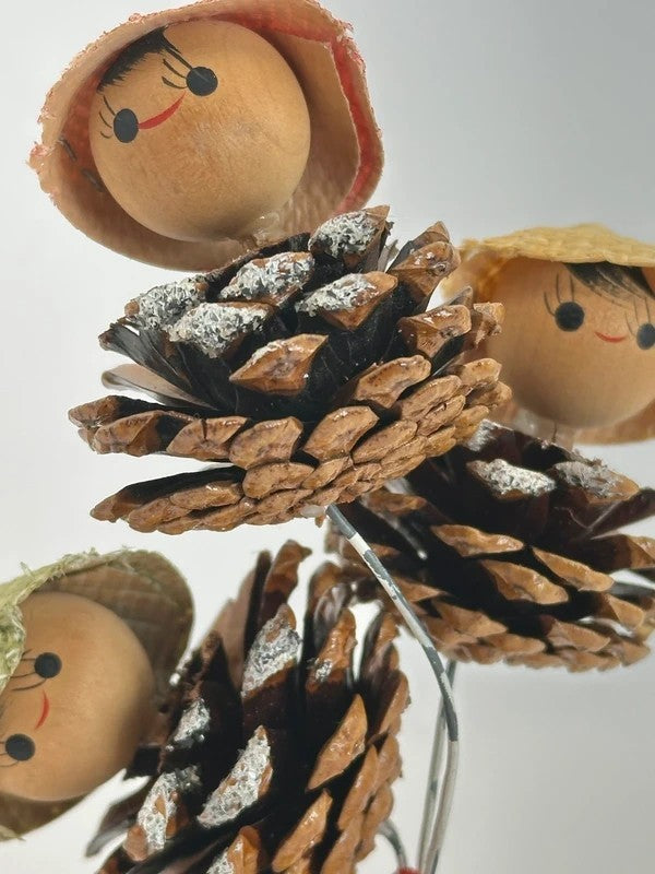 FT68 - Japanese Folktoy of pinecone kokeshi