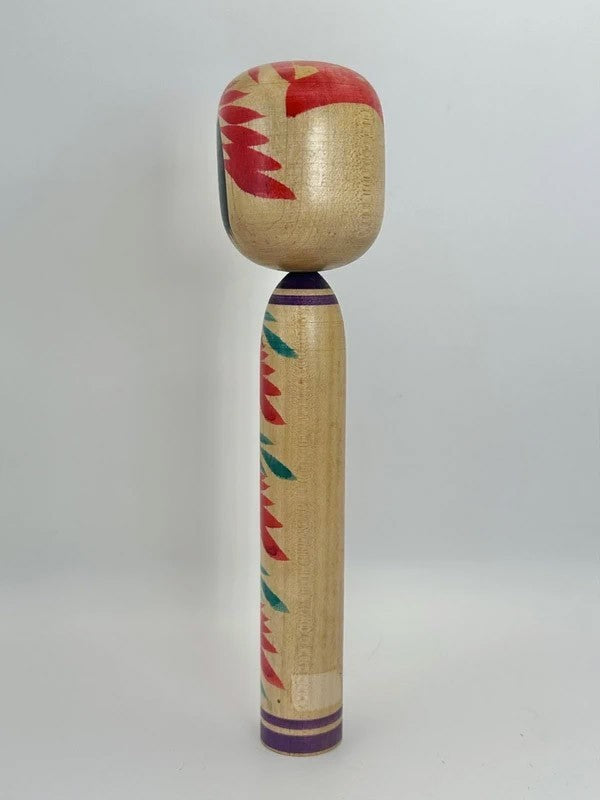 K20065 - Traditional Togatta kokeshi by Kinu Asakura 朝倉きぬ