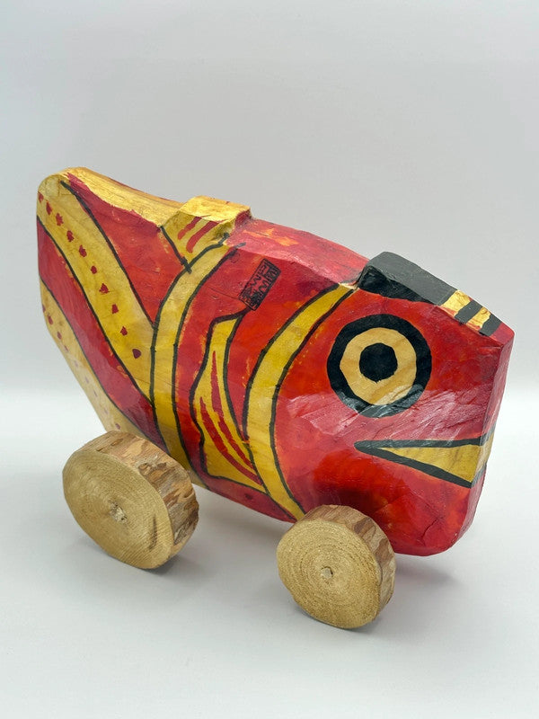 FT43 - Large size 'Tai Guruma' Wooden Car by Kagoshima Shrine