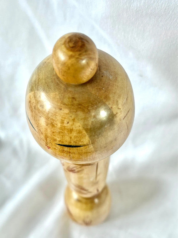 Poupée japonaise vintage Sosaku Kokeshi par Kishi Sadao