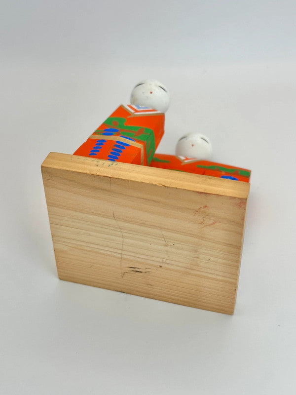Poupée japonaise Hina en bois vintage