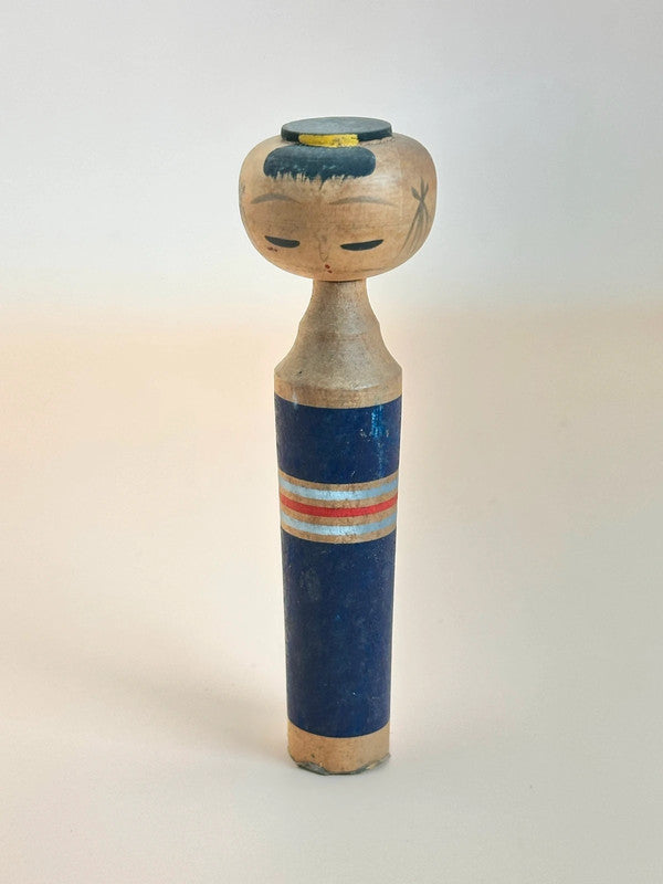 Kokeshi sosaku vintage - Bleu marine