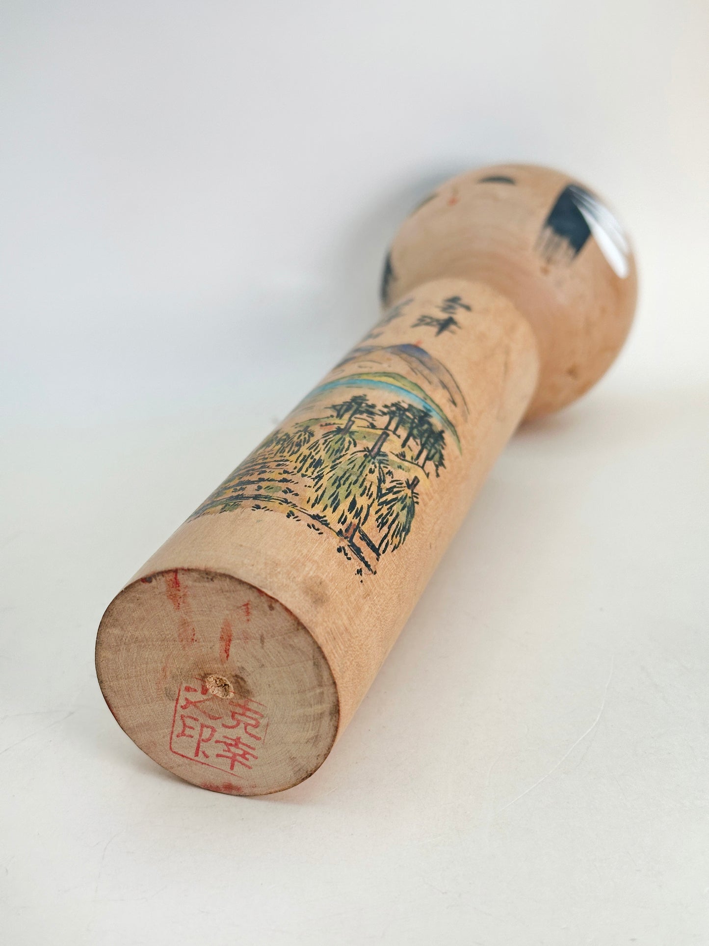 K25126 - Sosaku Shingata kokeshi from Aizu Bandai-san 会津