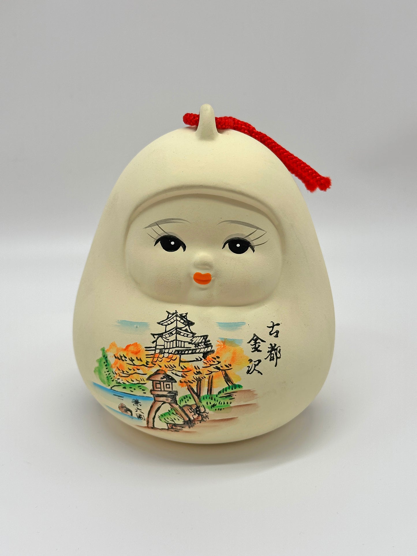 CB082 - Kanazawa Hime Daruma Dorei Bell 金沢 姫だるま土鈴