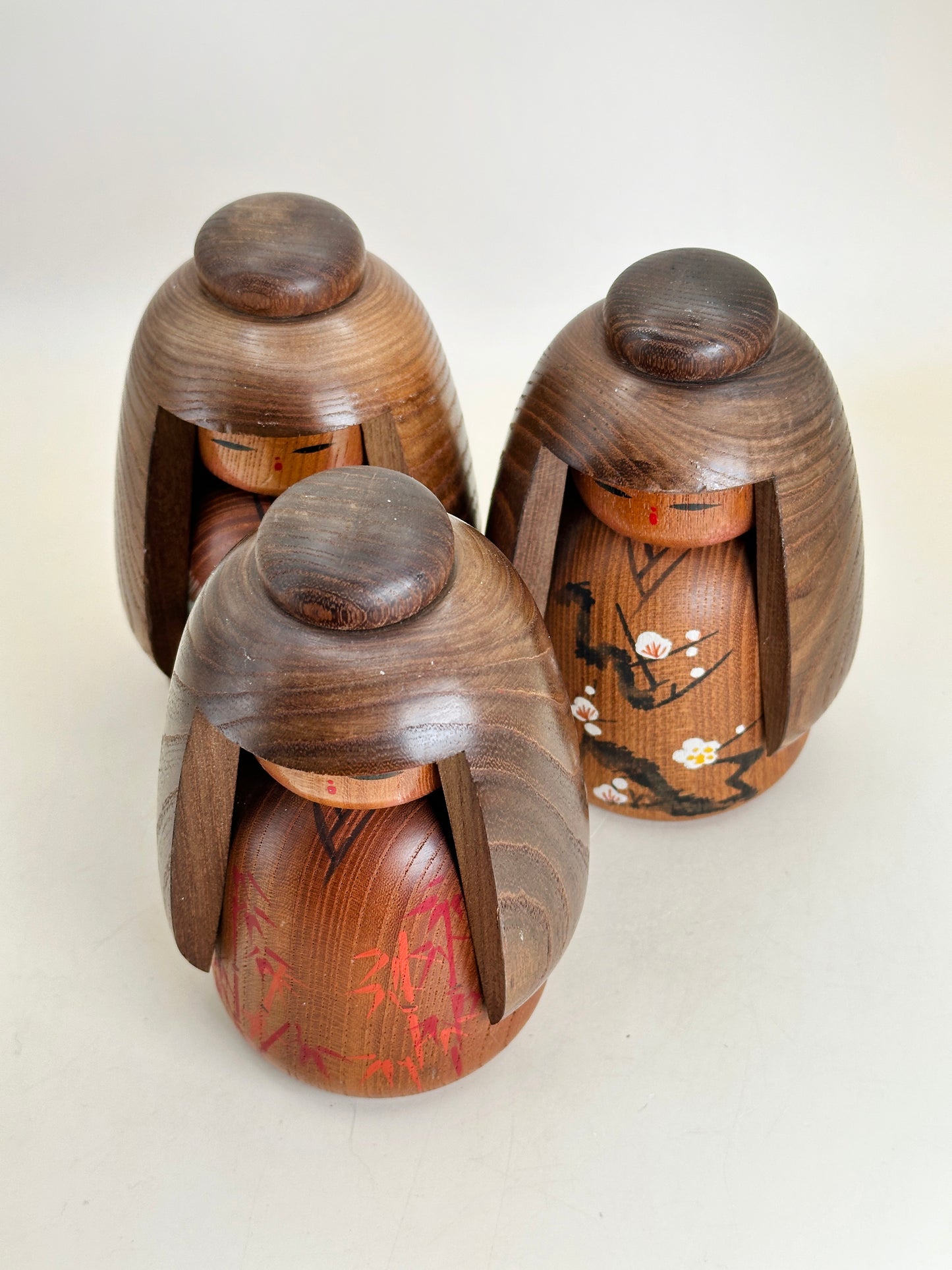 K15130 - Sosaku Kokeshi set by Takeda Daisuke 竹田大介