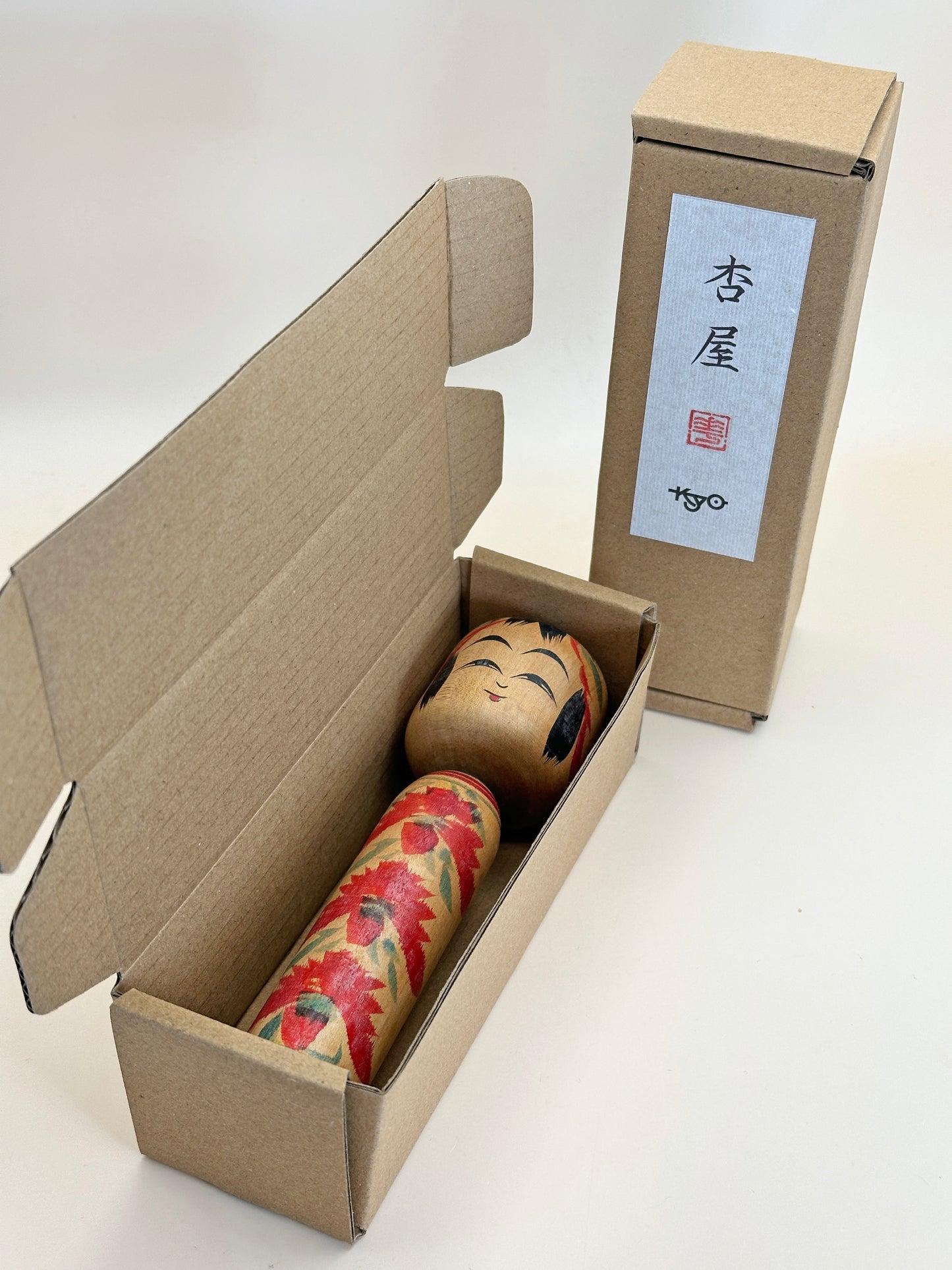 K15087 - Traditional Togatta kokeshi by Fumio Sato 佐藤文男