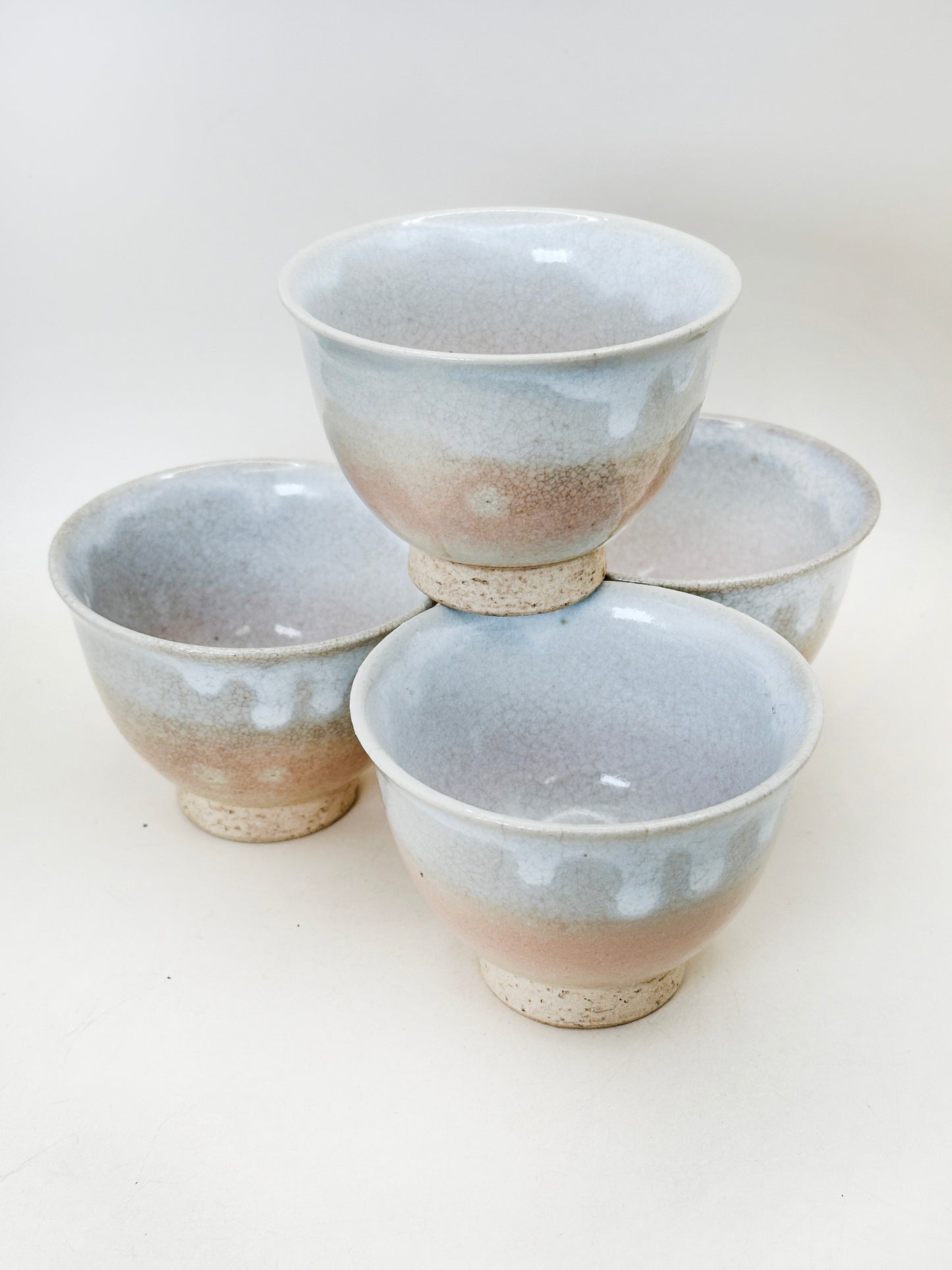 TB216 - Hagi-yaki Tea Cup set by Tenpōzan 萩焼