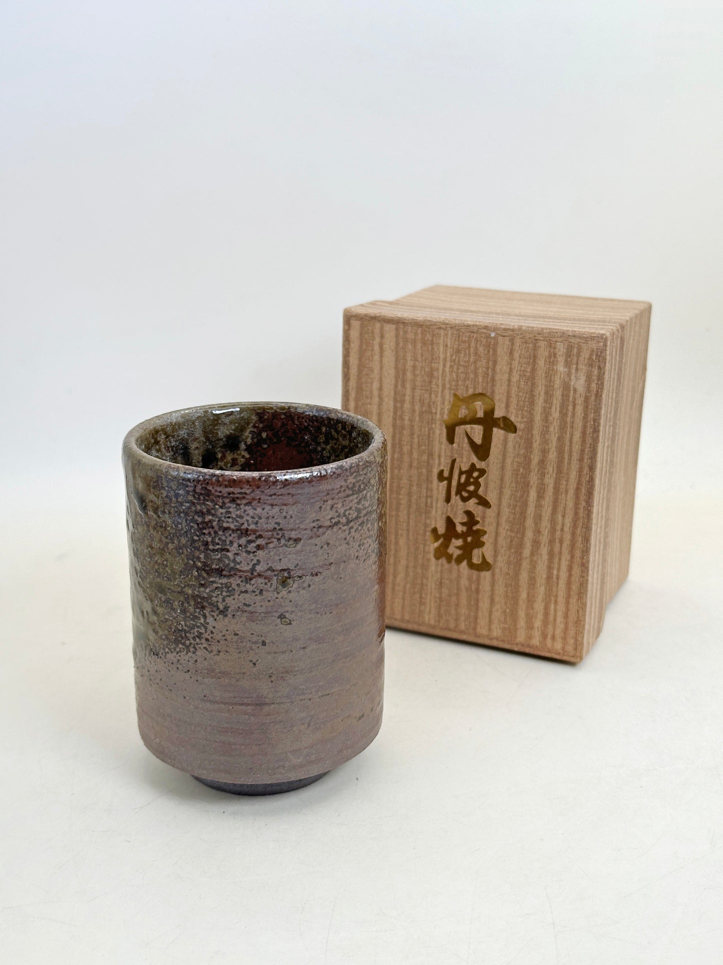 TB339 - Tamba-yaki - Yunomi Tea Cup 丹波焼