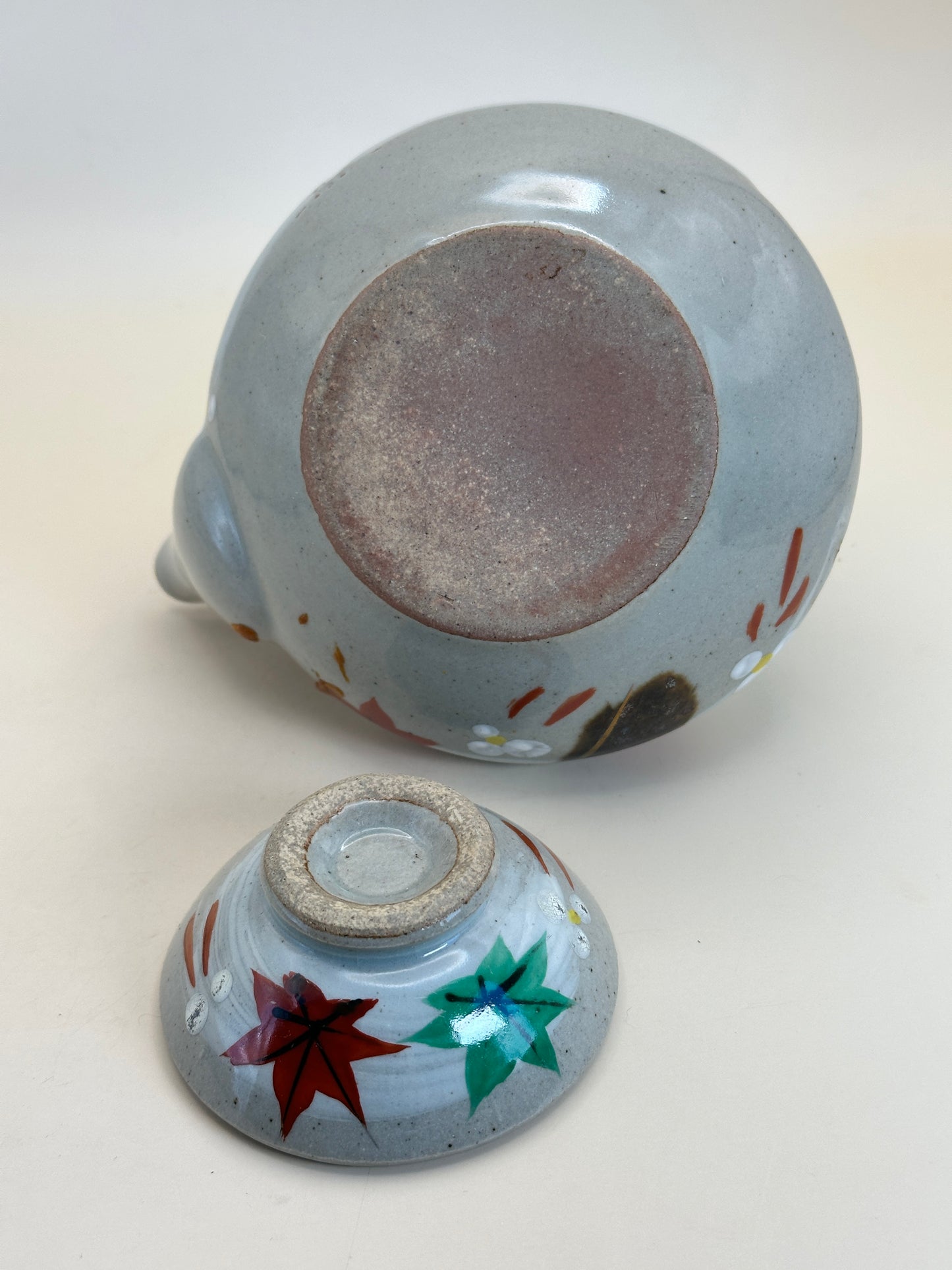 TB85 - Mino-yaki Tea Pot Manpō Kiln 萬宝窯