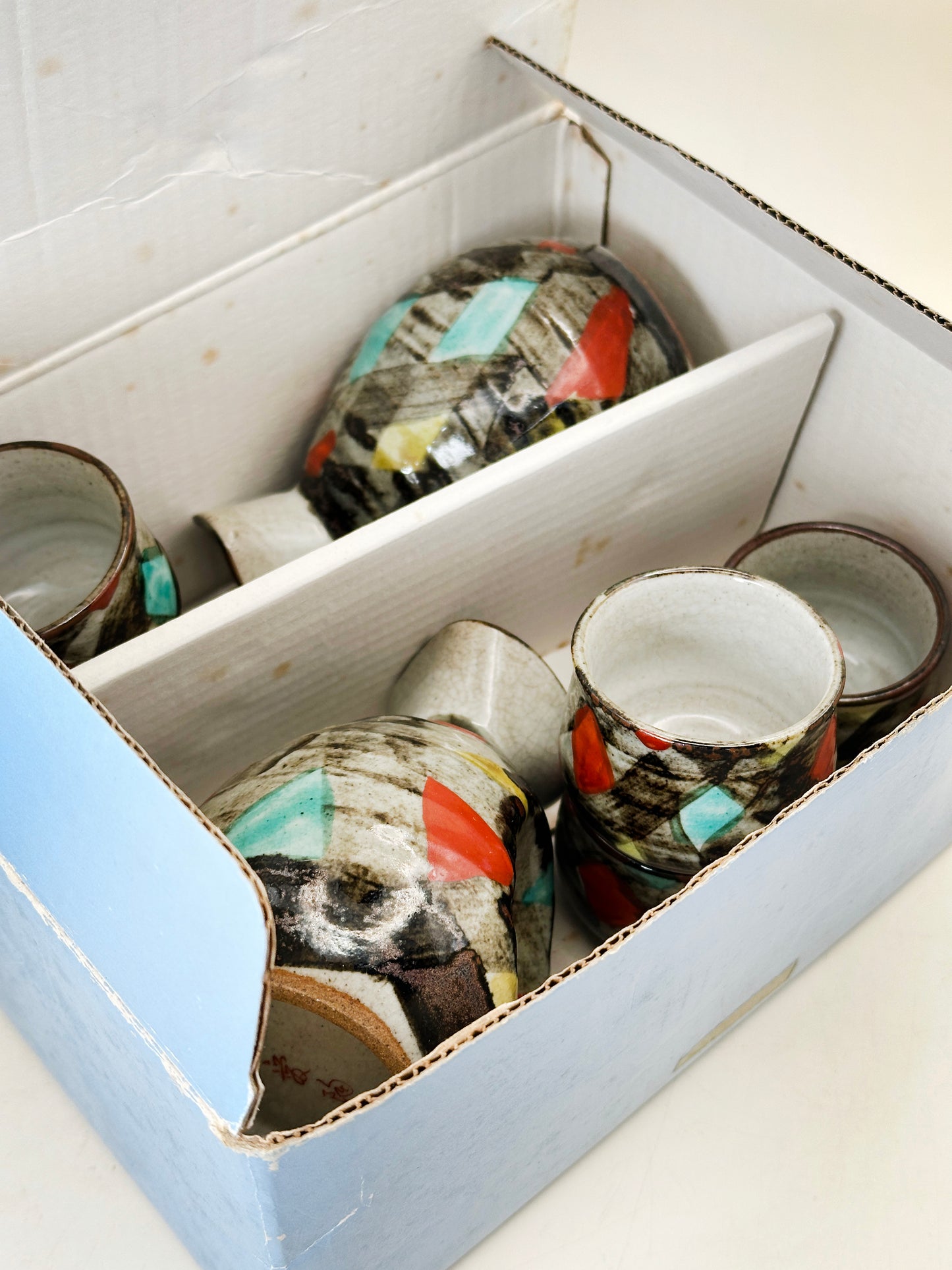 TB231 - Juego de sake Mino-yaki de Aitō 美濃焼