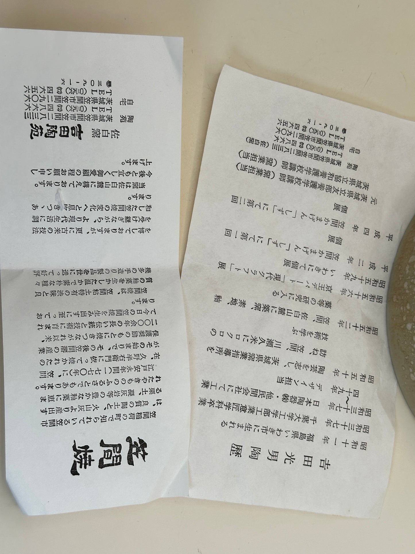 TB154 - Kasama-yaki Large Bowl by Yoshida Mitsuo 笠間焼